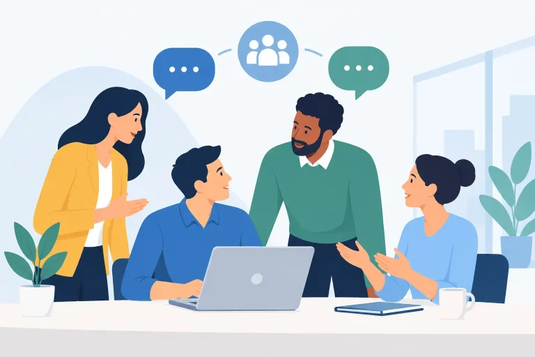 Communication and collaboration performance review examples